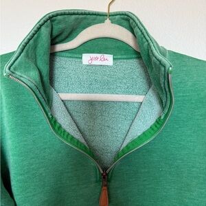 Green half zip sweatshirt Jess Lea